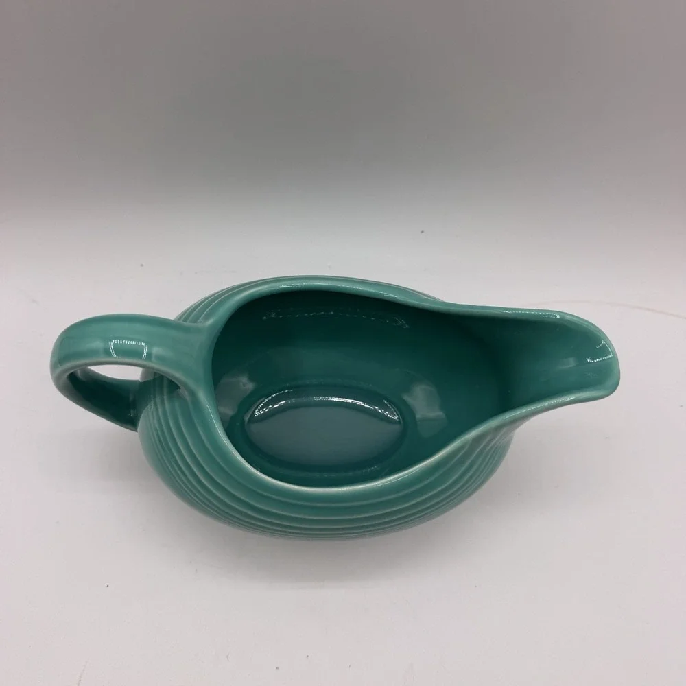 Vintage Fiesta Ware HLC Homer Laughlin Sauce Gravy‎ Boat Turquoise Blue Aqua USA